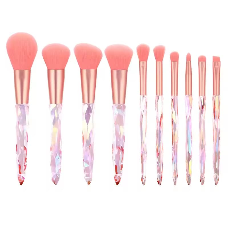 Best Seller Bulk Crystal Diamond Multiple Color Brush Set for Makeup Makeup Brush Set Private Label