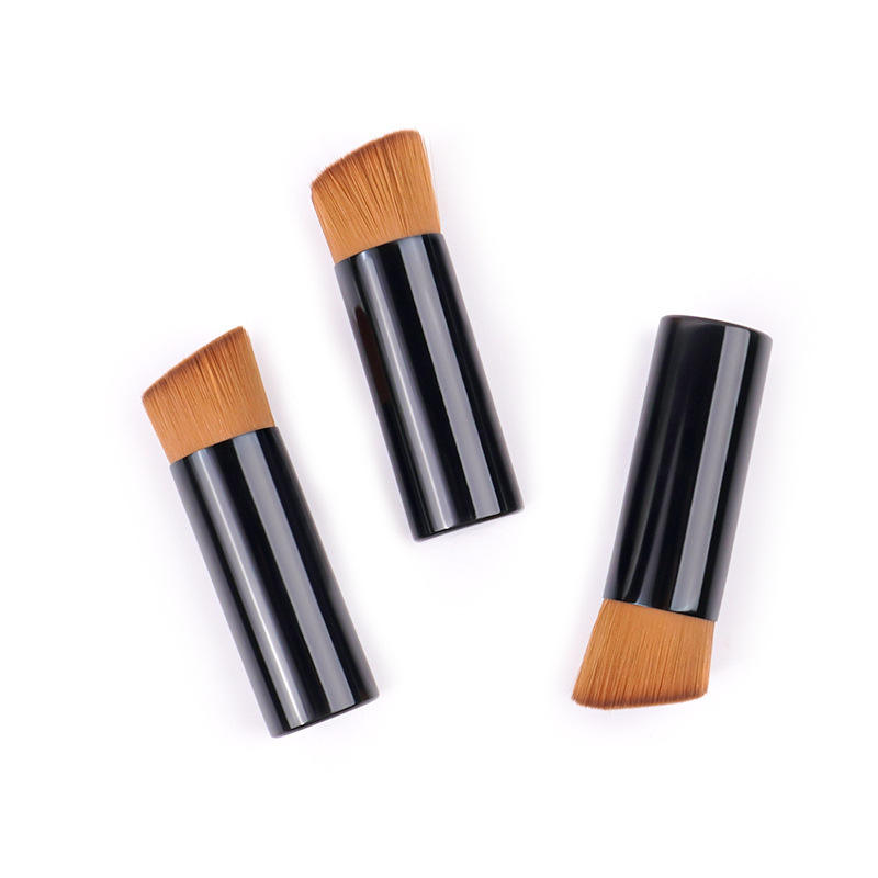 Flat Oblique Brush Bullet Head Makeup Concealer Brush  Nail Dust Cleansi