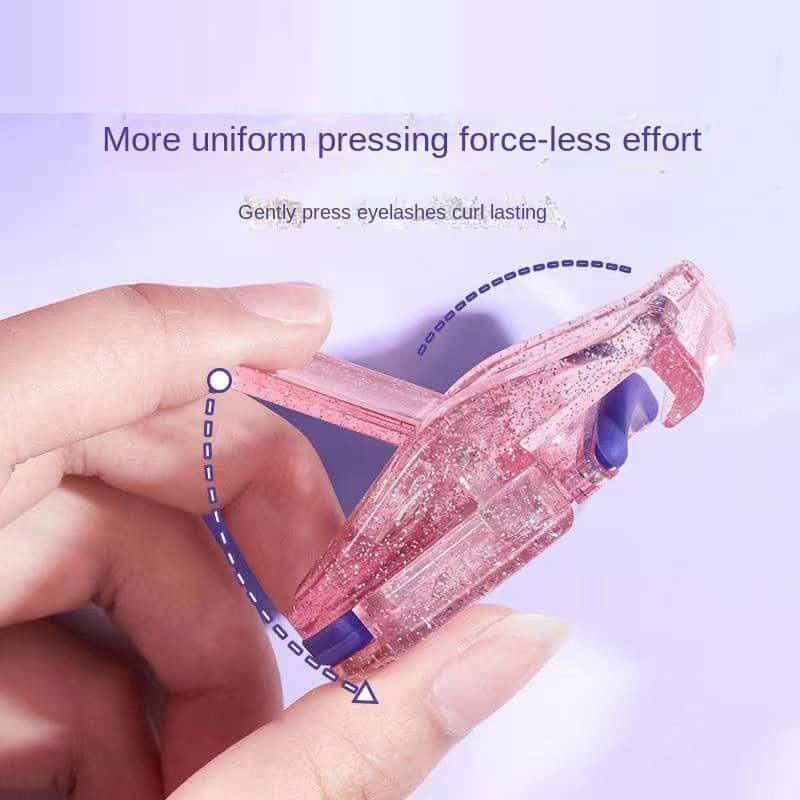 Glitter pink Eyelash Curler Curly Long Lasting Shaping Flying Into the Sky Partial Small Portable  Clip.jpg