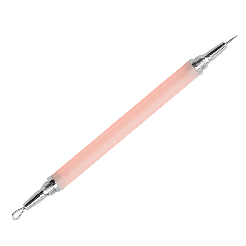 Pink colour Double Side Blackhead Remover 2-In-1 Acne Extractor Tool for Face Nose.jpg