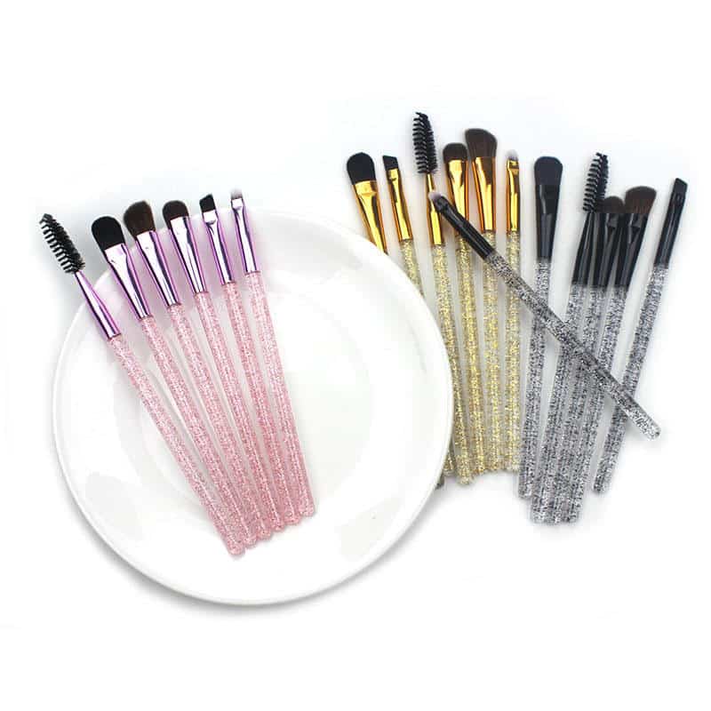 6pcs Makeup Brushes Wholesale Crystal Cosmetic Brush Professional Eye Soft Makeup Brush Set.jpg