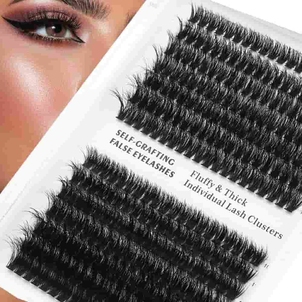 3D single cluster eyelashes false eyelashes DIY eyelashes wholesale.jpg