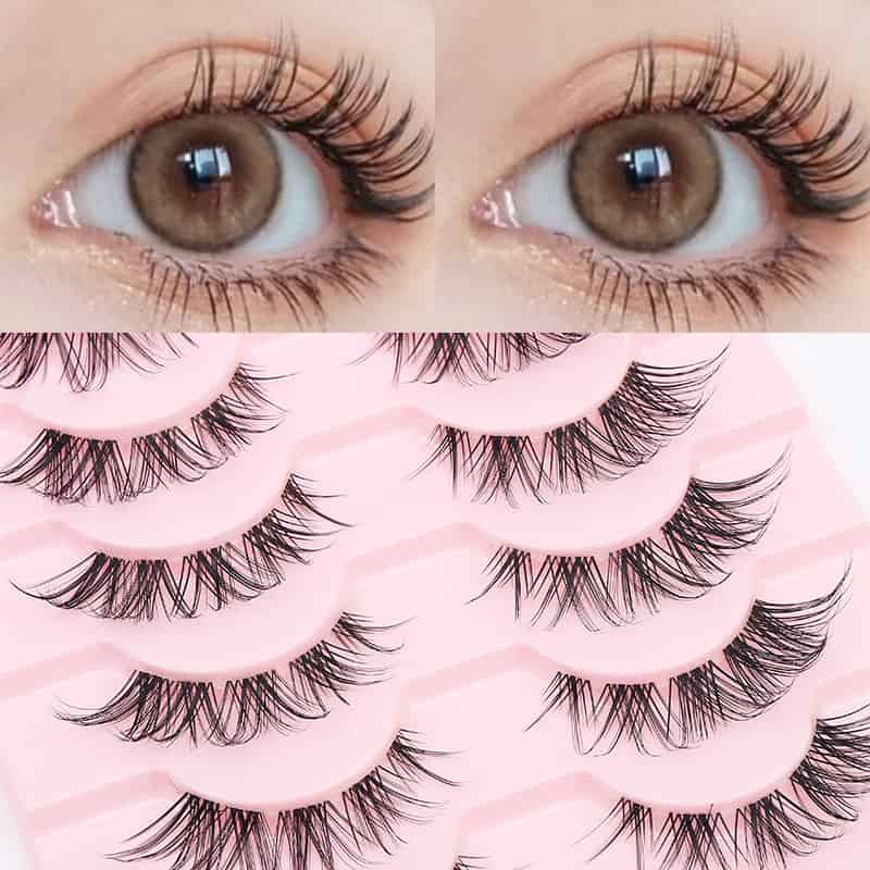 10-Pair Handmade Natural Eyelashes Winged False Eyelashes Made of Synthetic Hair.jpg