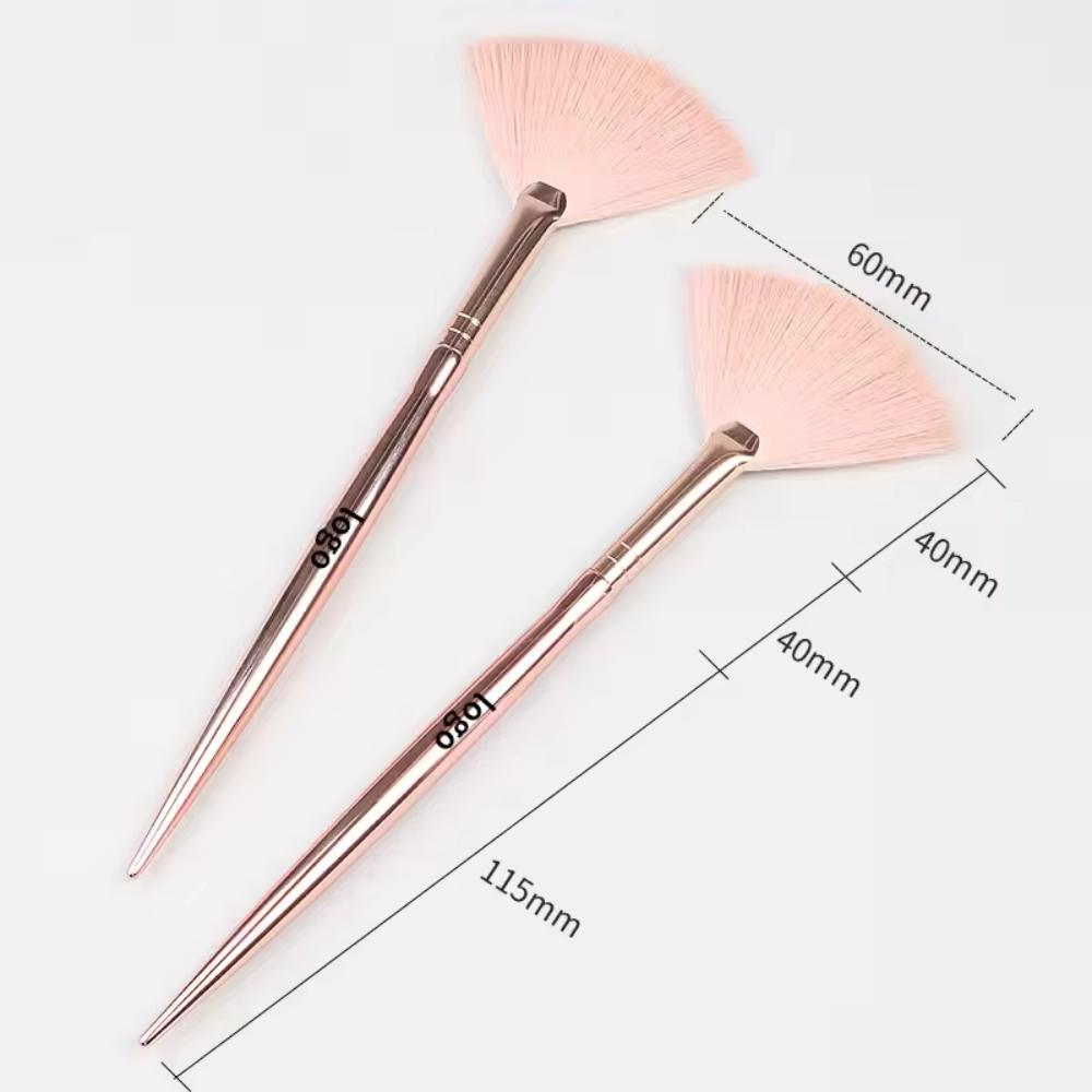 Single Custom Soft Nylon Pink Shiny Synthetic Hair Vegan Facial Brush High Quality Makeup Brush for Face_1.jpg