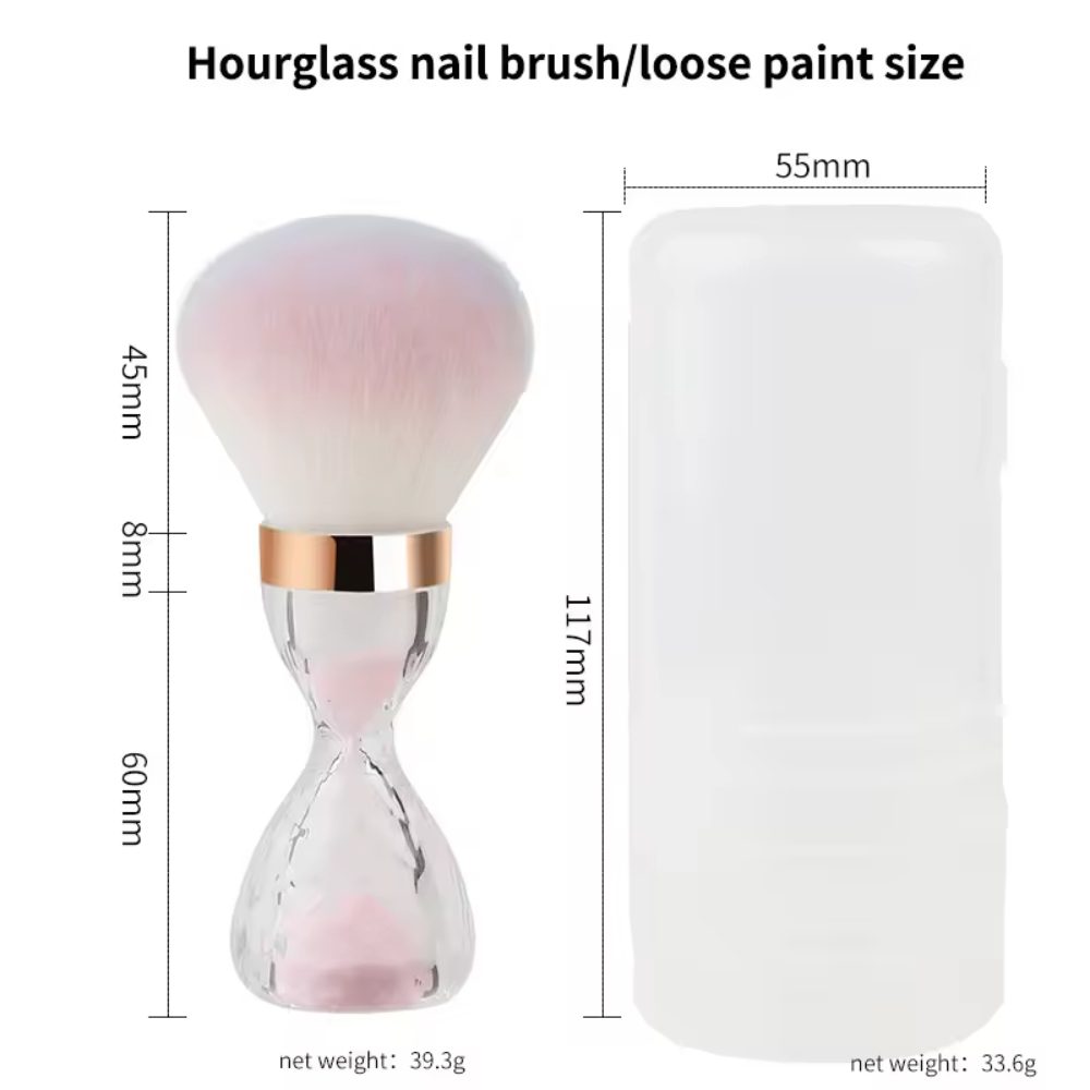 New Hot Bling Hourglass Practical Nail Dust Brush Single Luxury Powder Brush Custom Makeup Brushes with Box_6.jpg