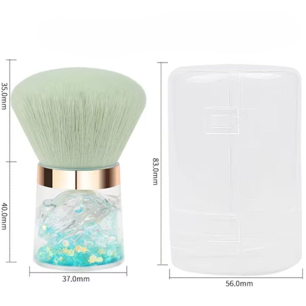 New Wholesale High Quality Pink Crytral Handle Nail Dust Brush Single Luxury Bling Powder Makeup Brush.jpg